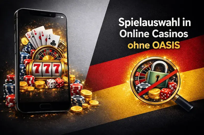 Slots, Live-Dealer & Tischspiele – Spielauswahl in Online Casinos ohne OASIS
