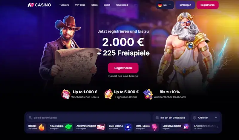 NV Casino – Neue Casinos ohne OASIS Sperre mit starken Willkommensboni