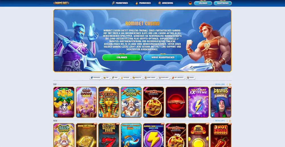Romibet – Bestes Bonusangebot im Casino ohne Limit